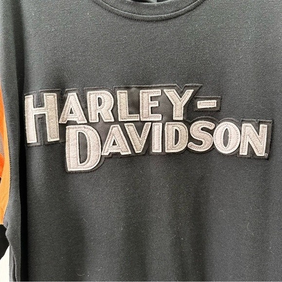Harley-Davidson Other - Harley Davidson Motorcycles short sleeve t shirt men's large black‎ orange